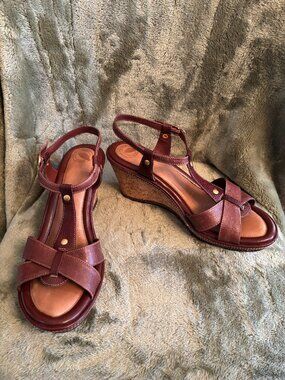 Clarks Artisan Collection EARTH ANISSA Cork Wedge Sandals (Women's Size: 10 US)